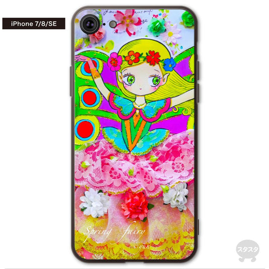 yun ガラスiPhoneケース【Spring fairy?】